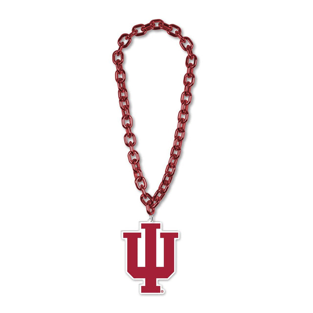 Collar con cadena de gran tamaño para fanáticos de Indiana Hoosiers