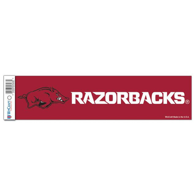 Arkansas Razorbacks Bumper Strip 3" x 12"