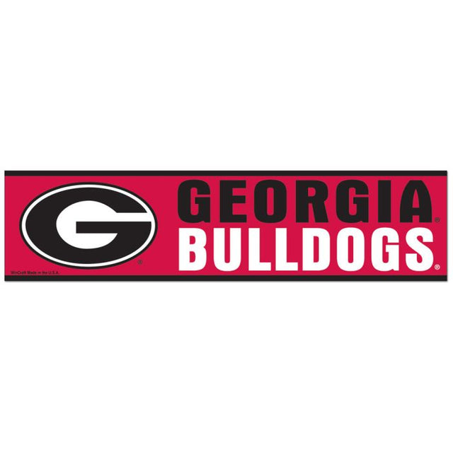 Georgia Bulldogs Bumper Strip 3" x 12"