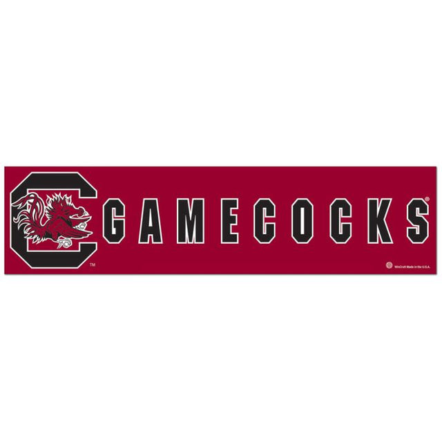 South Carolina Gamecocks Bumper Strip 3" x 12"