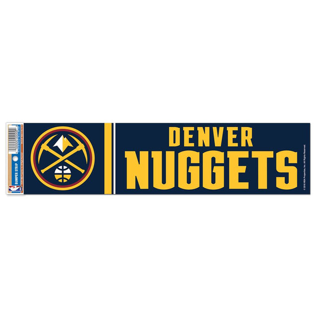 Calcomanía de los Denver Nuggets de 3 x 12 pulgadas, estilo tira para parachoques