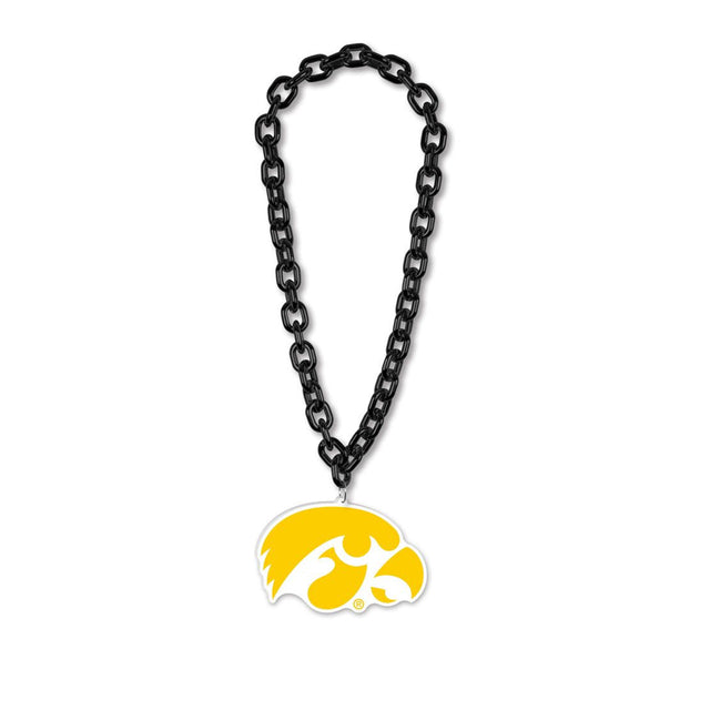 Collar con cadena de abanico grande de Iowa Hawkeyes