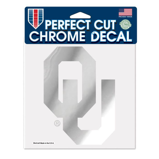 Oklahoma Sooners Chrome Perfect Cut Decal 6" x 6"