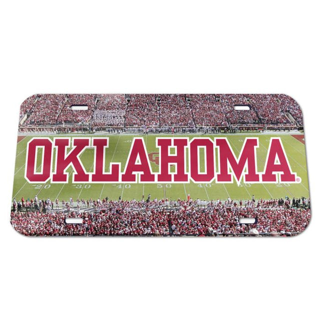 Oklahoma Sooners Specialty Acrylic License Plate