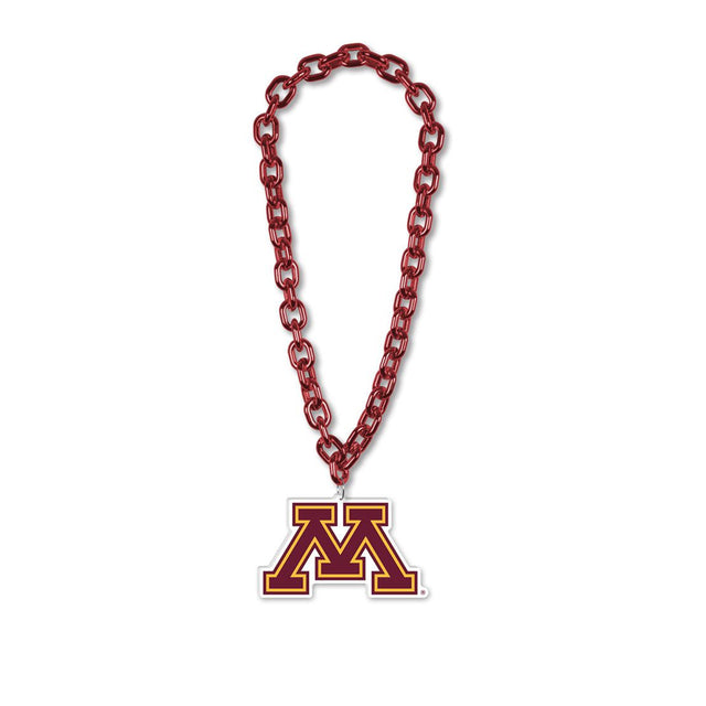 Collar con cadena de abanico grande de los Minnesota Golden Gophers