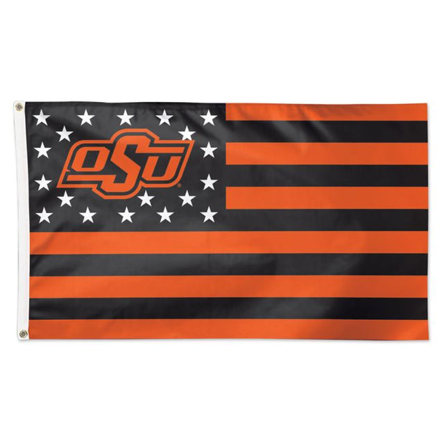 Bandera de estrellas y rayas de los Oklahoma State Cowboys - Deluxe 3' X 5'