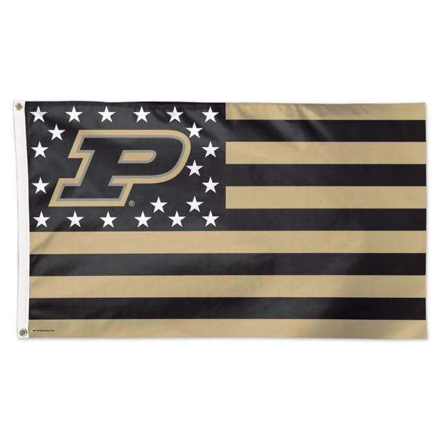 Bandera de los Purdue Boilermakers con estrellas y rayas, de lujo, 3 x 5 pies