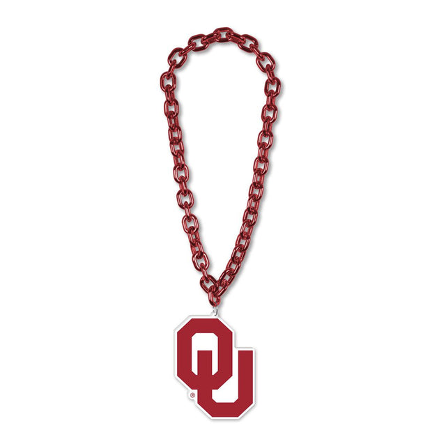 Collar con cadena de gran fan de los Oklahoma Sooners