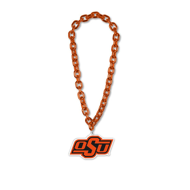 Collar con cadena de gran fanático de los Oklahoma State Cowboys