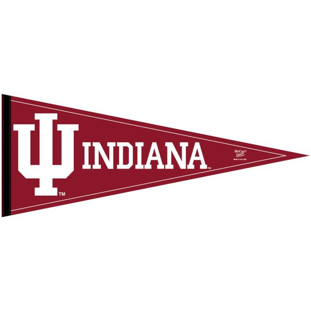 Banderín clásico de los Indiana Hoosiers, en cartulina de 12" x 30"