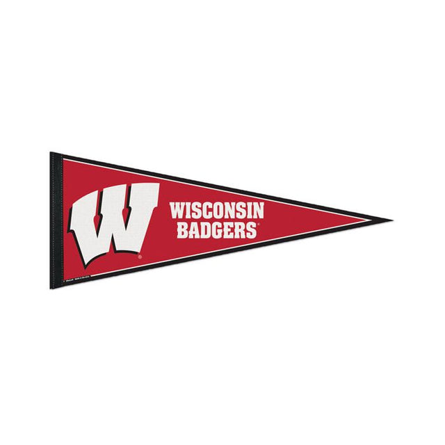 Banderín clásico de los Wisconsin Badgers, en cartulina de 12" x 30"