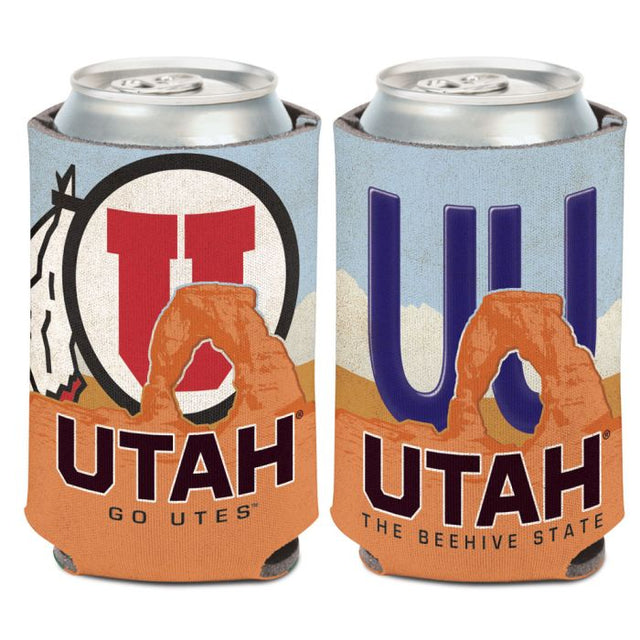 Utah Utes LICENSE PLATE Can Cooler 12 oz.