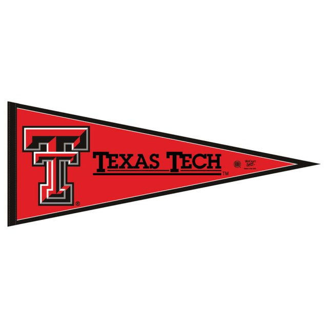 Banderín clásico de los Texas Tech Red Raiders, en cartulina de 12" x 30"