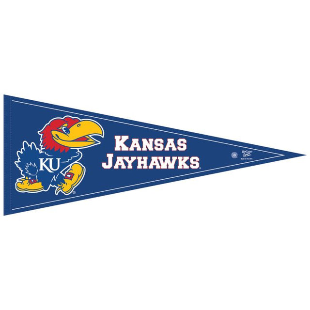 Banderín clásico de los Kansas Jayhawks, a granel, 12" x 30"