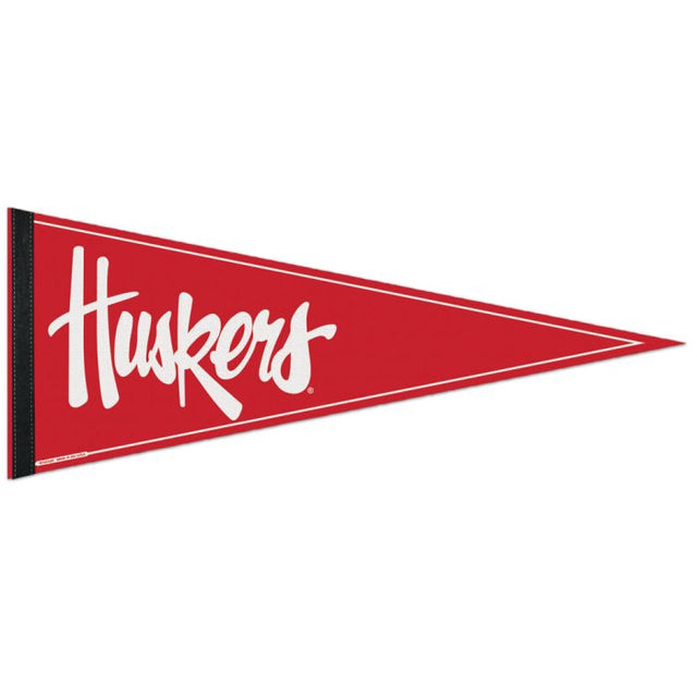 Banderín clásico de los Nebraska Cornhuskers, en cartulina de 12" x 30"