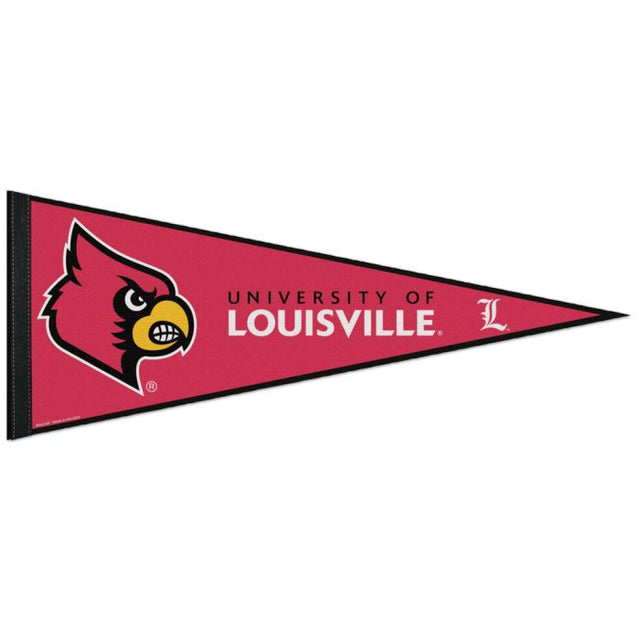 Banderín clásico de los Louisville Cardinals, en cartulina de 12" x 30"