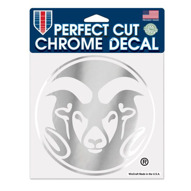 Colorado State Rams Chrome Perfect Cut Decal 6" x 6"