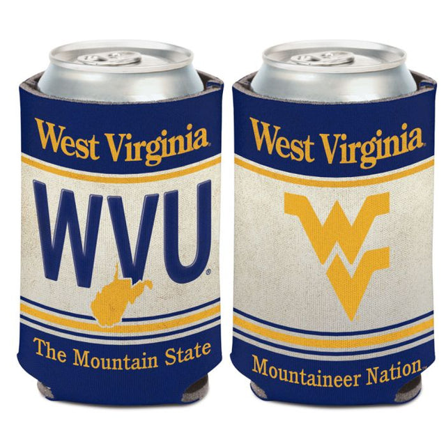 West Virginia Mountaineers LICENSE PLATE Can Cooler 12 oz.