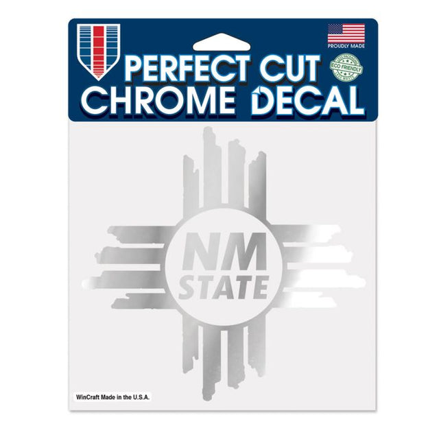 New Mexico State Aggies Chrome Perfect Cut Decal 6" x 6"