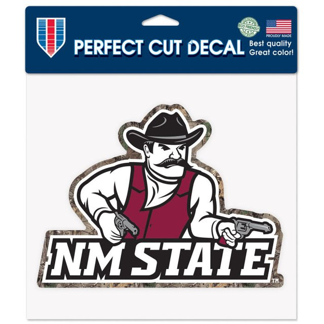 New Mexico State Aggies / Camo Perfect Cut Color Decal 8" x 8"