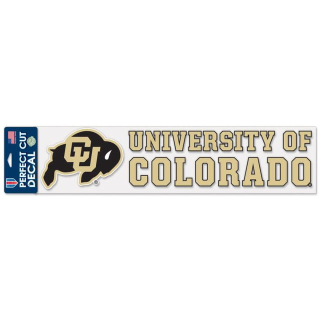 Calcomanías de corte perfecto de los Colorado Buffaloes, 4" x 17"