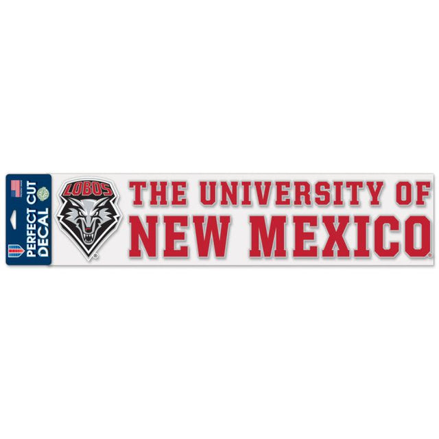 New Mexico Lobos Perfect Cut Decals 4" x 17"