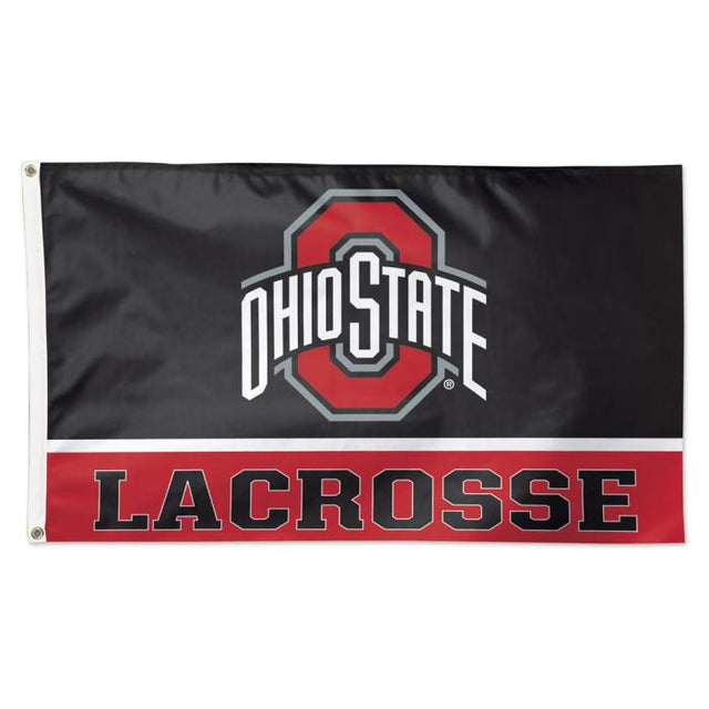 Bandera de LACROSSE de los Ohio State Buckeyes: Deluxe, 3' x 5'