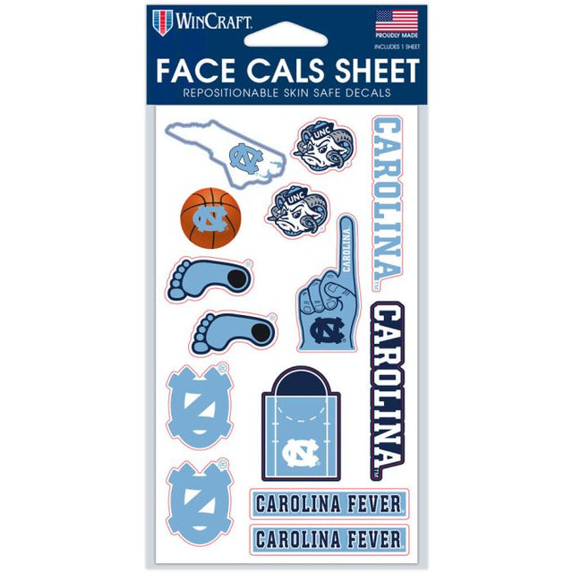 North Carolina Tar Heels Face Cals 4" x 7"