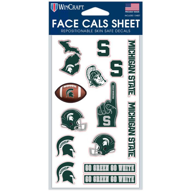 Michigan State Spartans Face Cals 4" x 7"