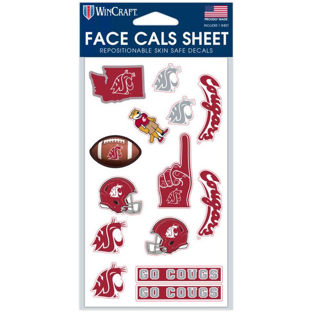 Washington State Cougars Face Cals 4" x 7"