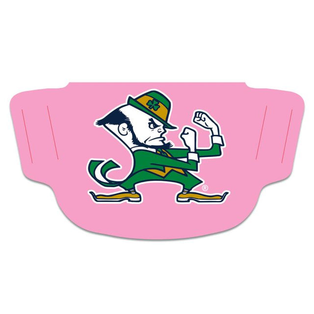 Mascarilla facial con el logo de Notre Dame Fighting Irish PINK 13 para fanáticos