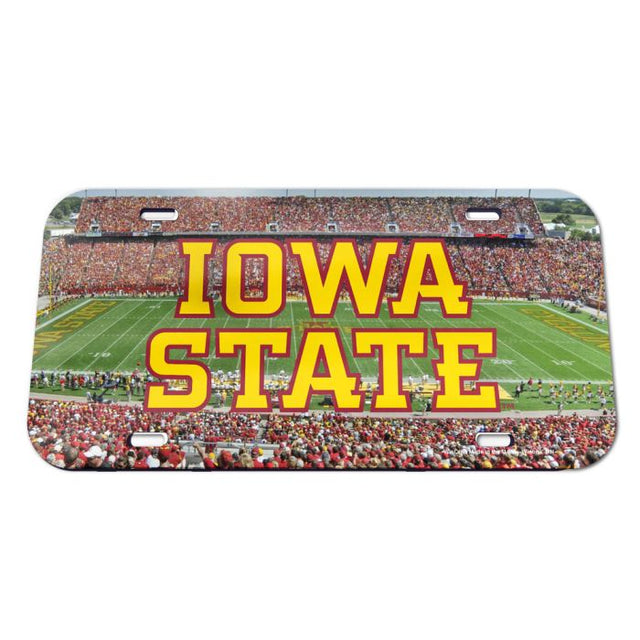 Placa de matrícula especial de acrílico de Iowa State Cyclones