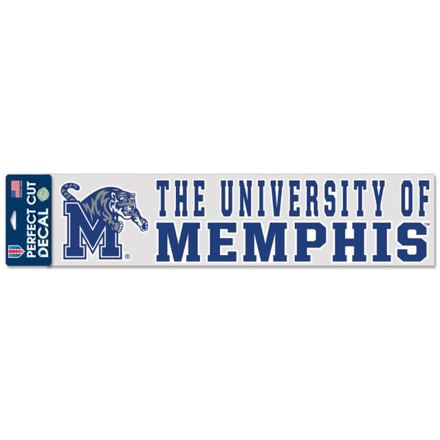 Calcomanías de corte perfecto de Memphis Tigers de 4" x 17"