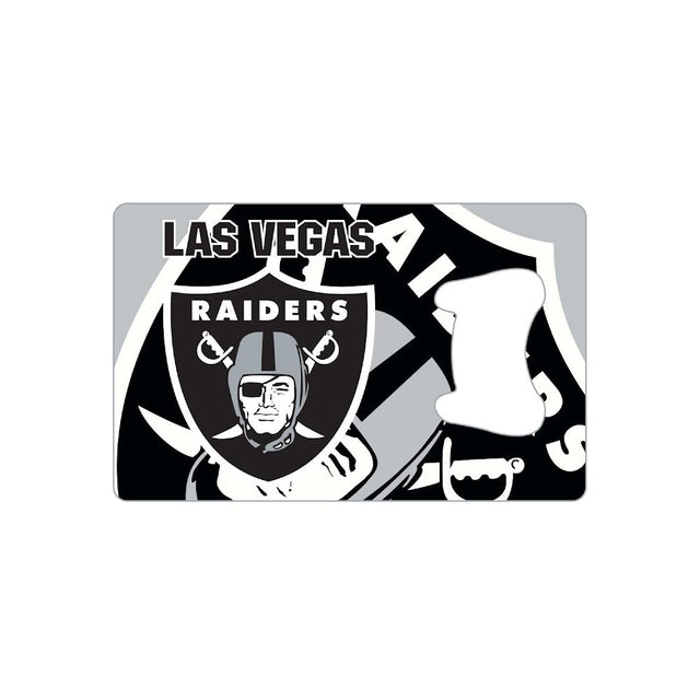 Imán para abrir botellas con forma de tarjeta de crédito de los Las Vegas Raiders "LV" -BK-1179-35-LV