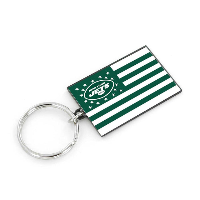 New York Jets Americana Flag Keychain -KT-1106-11