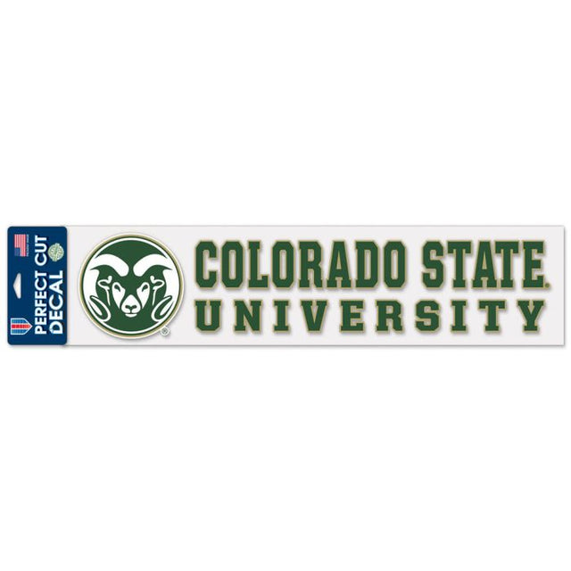 Calcomanías de corte perfecto de Colorado State Rams de 4" x 17"