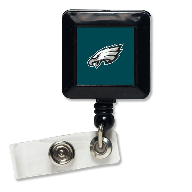 Porta credencial retráctil cuadrado de los Philadelphia Eagles