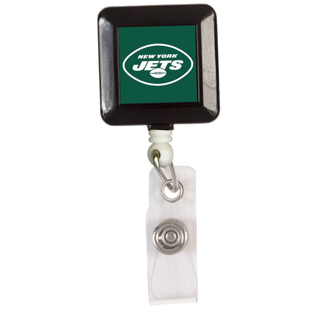 Porta credencial retráctil cuadrado de los New York Jets