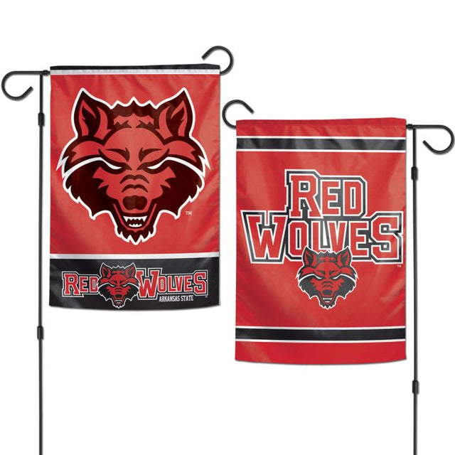 Arkansas State Red Wolves Garden Flags 2 sided 12.5" x 18"