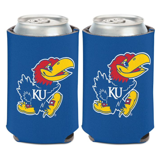 Enfriador de lata de 12 oz de Kansas Jayhawks.