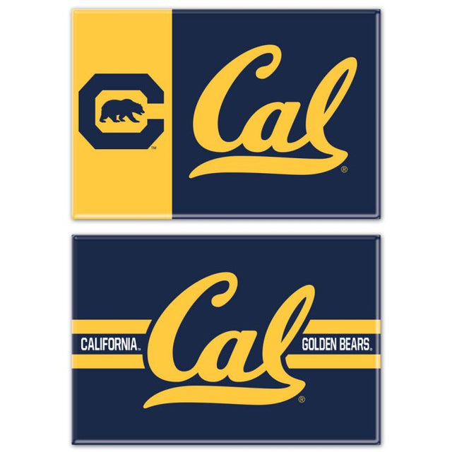 California Golden Bears Rectangle Magnet, 2pack 2" x 3"