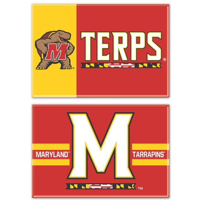 Maryland Terrapins Rectangle Magnet, 2pack 2" x 3"