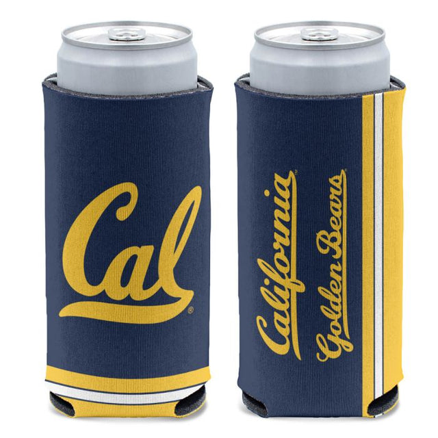 Enfriador de latas delgado de 12 oz con el logotipo principal de California Golden Bears