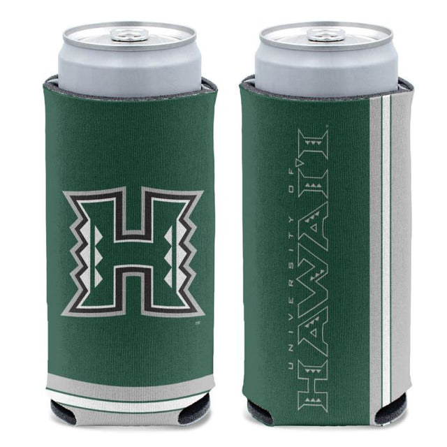 Hawaii Warriors 12 oz Slim Can Cooler