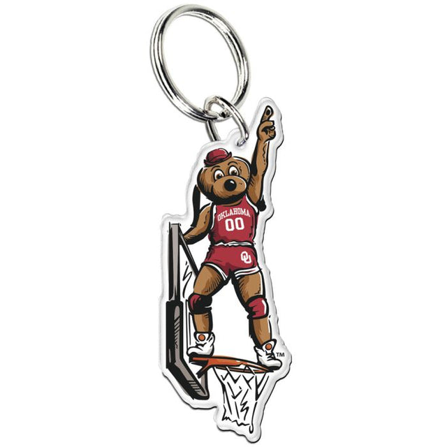 Oklahoma Sooners TOP DAWG Premium Acrylic Key Ring