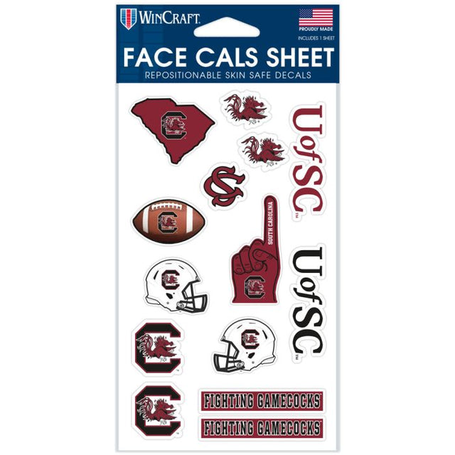 South Carolina Gamecocks Face Cals 4" x 7"