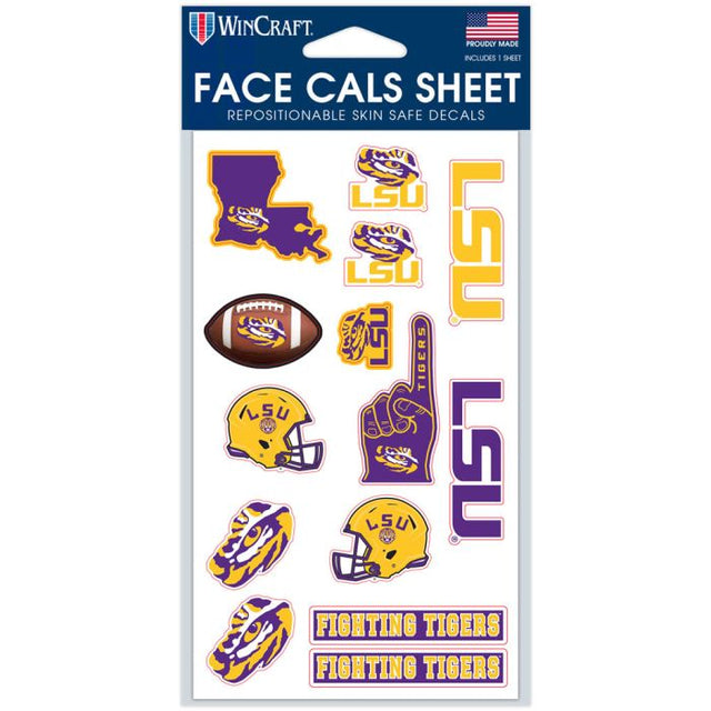 LSU Tigers Face Cals 4" x 7"