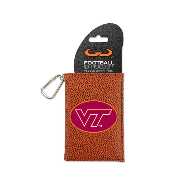 Portatarjetas de identificación de fútbol clásico de Virginia Tech Hokies