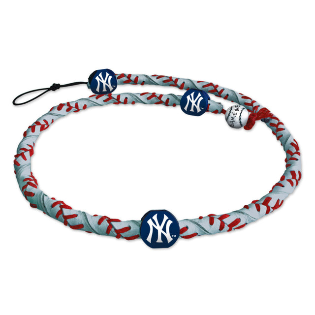 Collar de los Yankees de Nueva York Cuerda congelada Béisbol reflectante CO