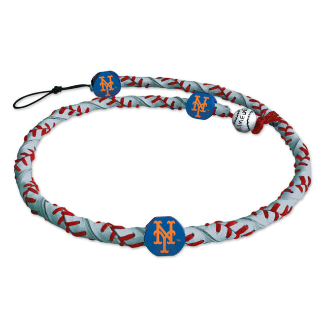 Collar de los Mets de Nueva York Cuerda congelada Béisbol reflectante CO